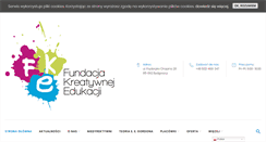 Desktop Screenshot of fundacjakreatywnejedukacji.org